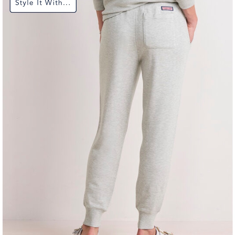 Vineyard vines dream cloth marshmallow heather Gray Jogger Sweatpants small - Picture 2 of 4